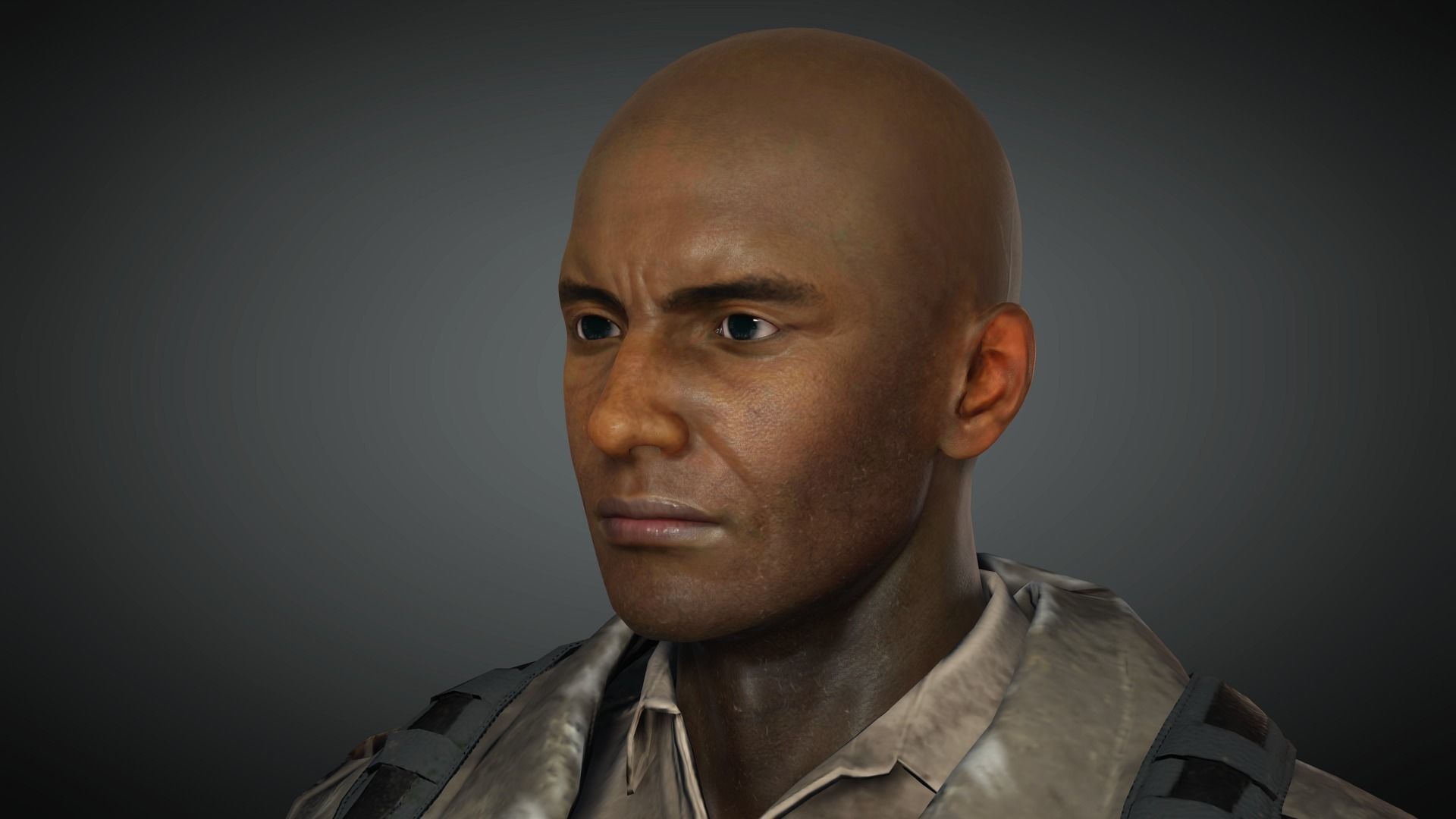 AAA Apocalypse Male Character 01 Low-poly 3D model_21