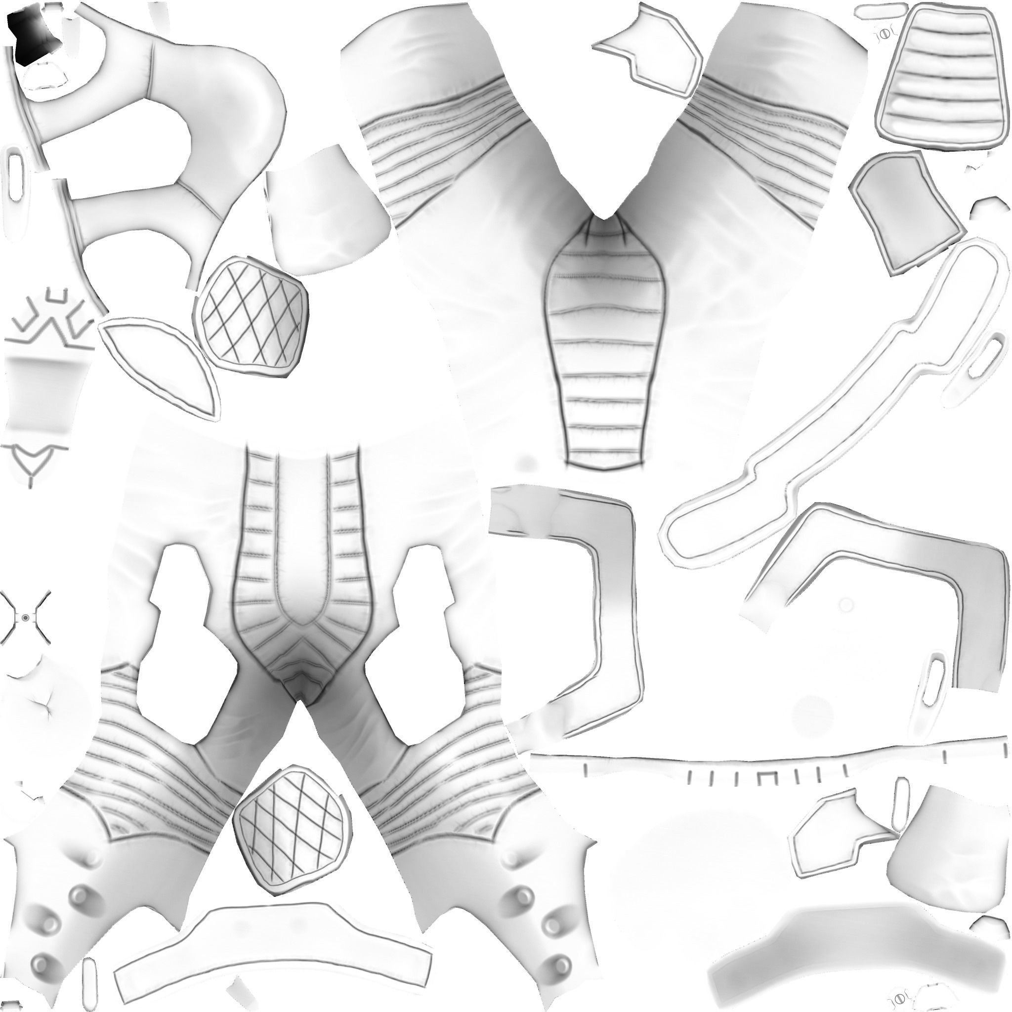 Futuristic Cyborg 3D model_28