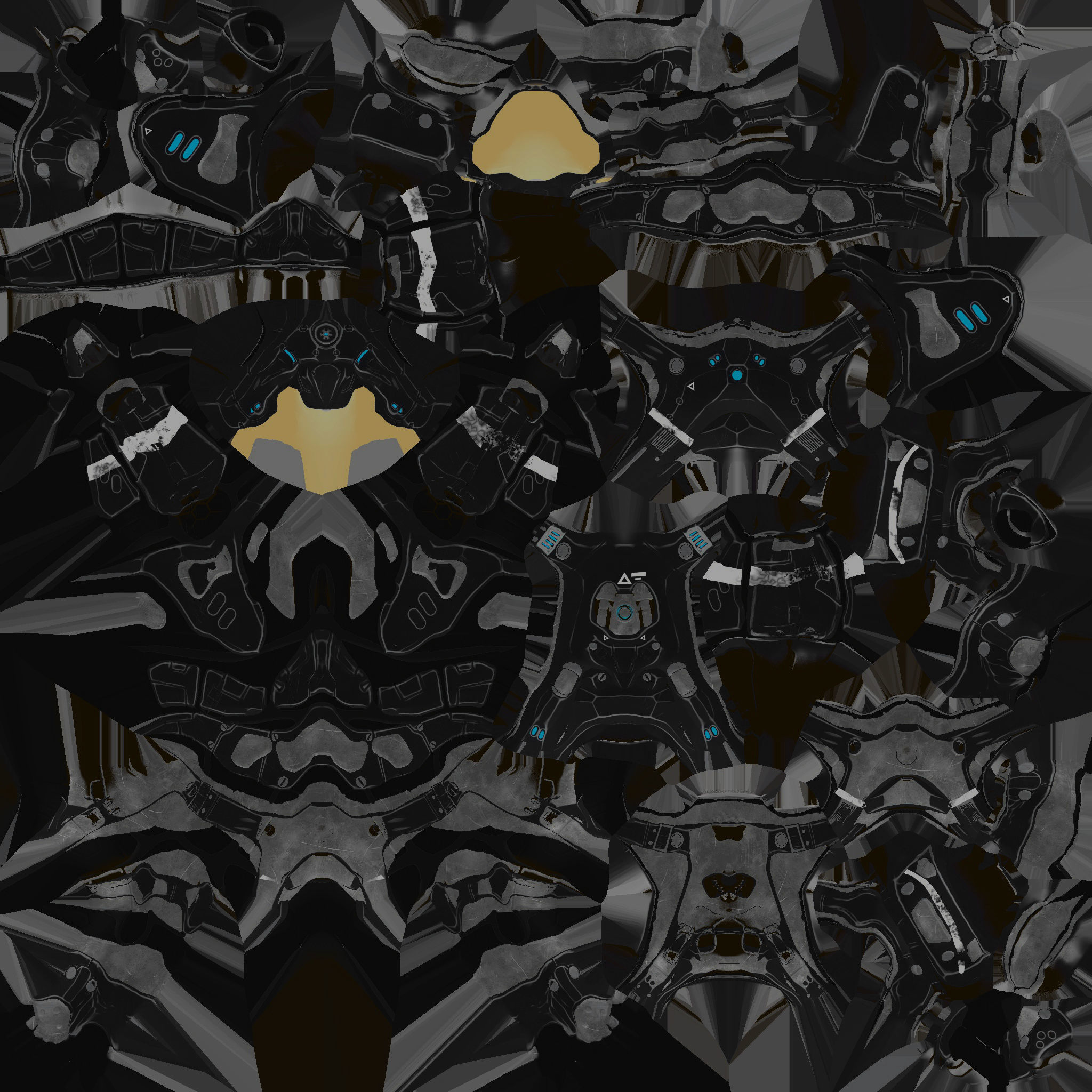 Futuristic Cyborg 3D model_16