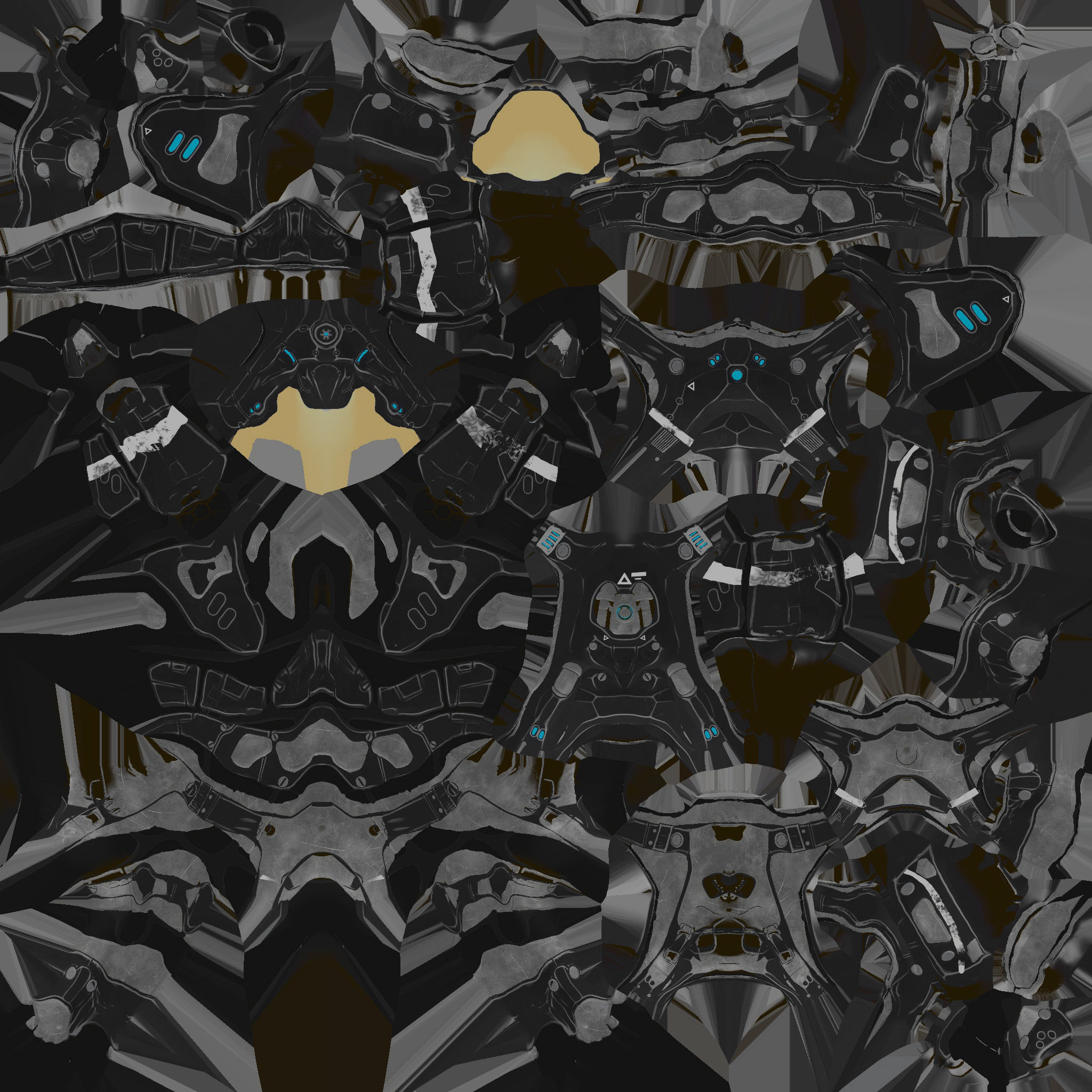 Futuristic Cyborg 3D model_18