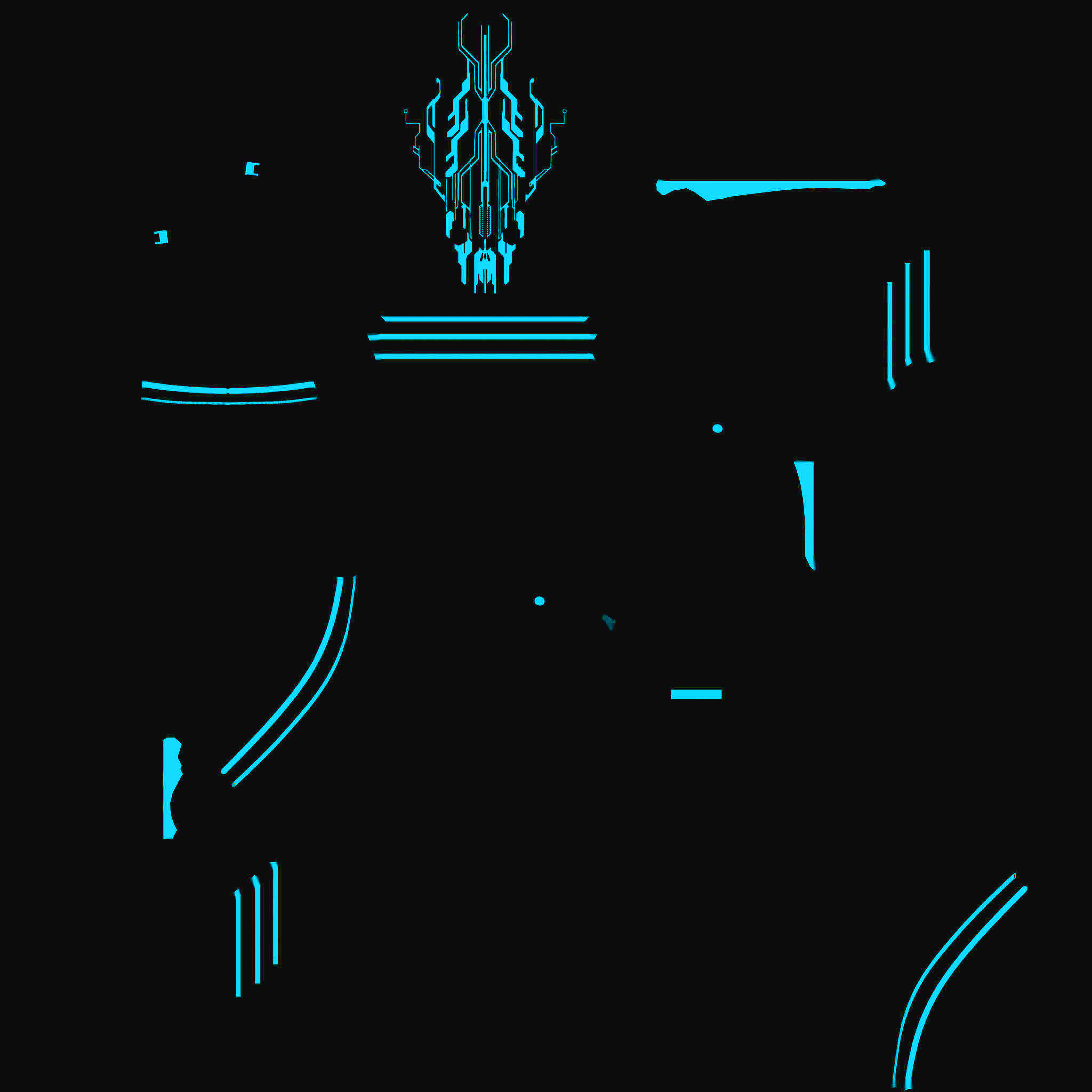 Futuristic Cyborg 3D model_7