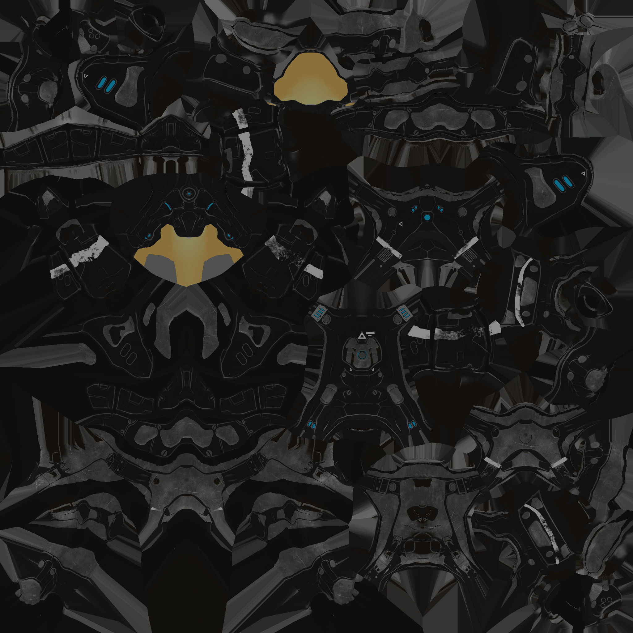 Futuristic Cyborg 3D model_20