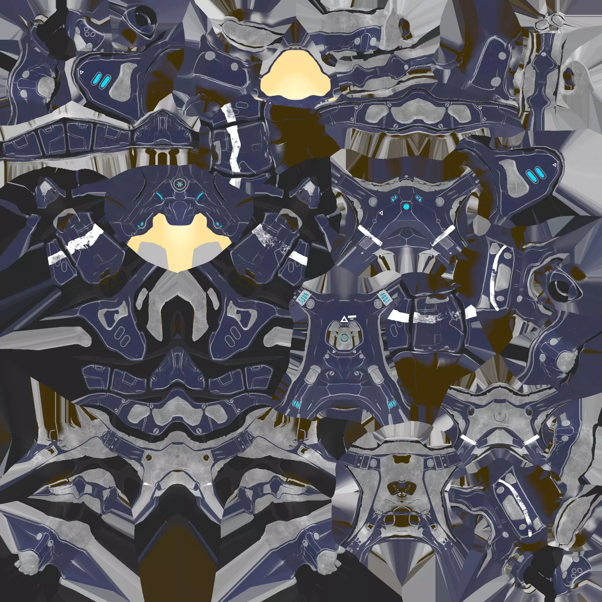 Futuristic Cyborg 3D model_0