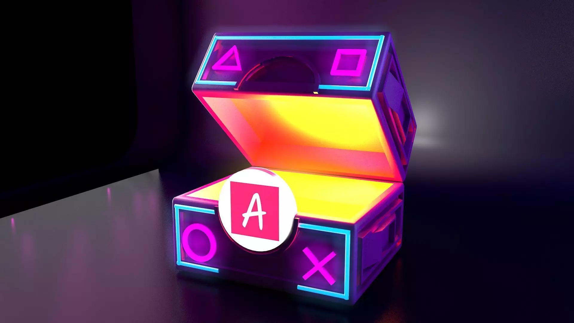 NFT TreasureBox Free 3D model