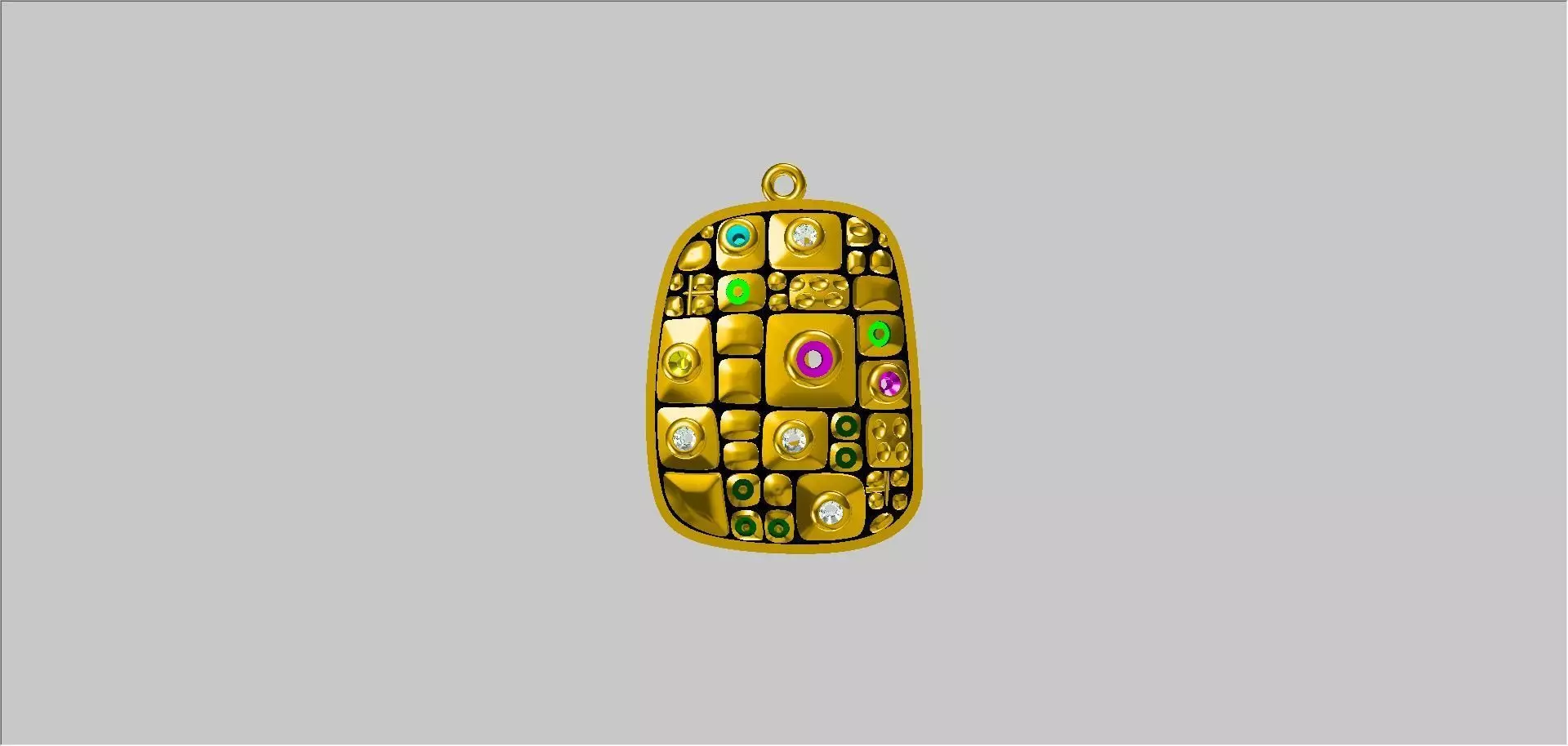 patch necklace 3D print model