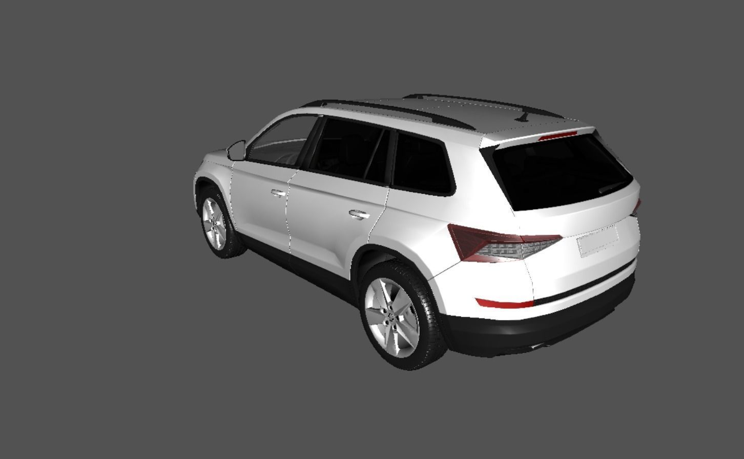 Skoda Kodiaq Low-poly 3D model_4