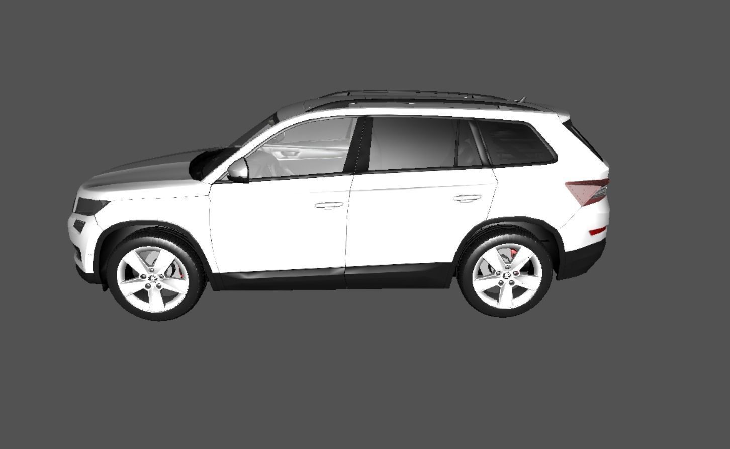 Skoda Kodiaq Low-poly 3D model_5