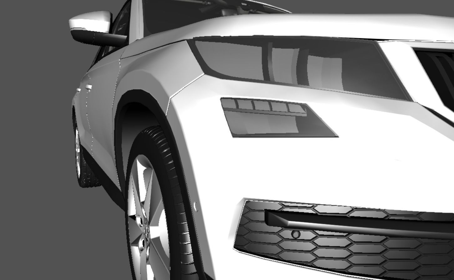 Skoda Kodiaq Low-poly 3D model_7