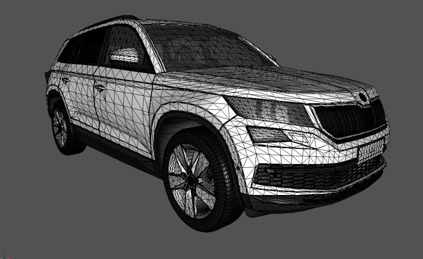 Skoda Kodiaq Low-poly 3D model_1