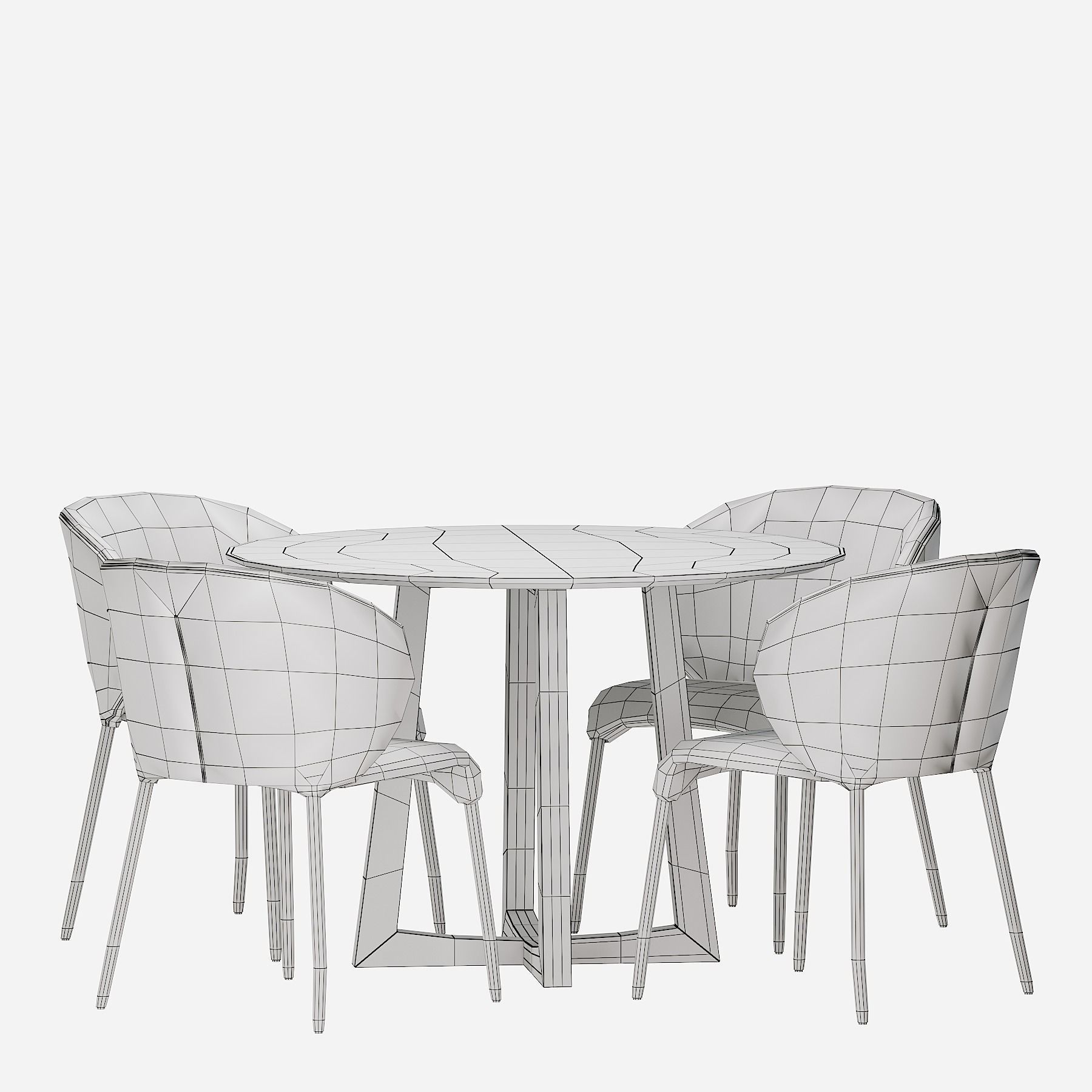 Coco Republic Remy dining table 3D model_10