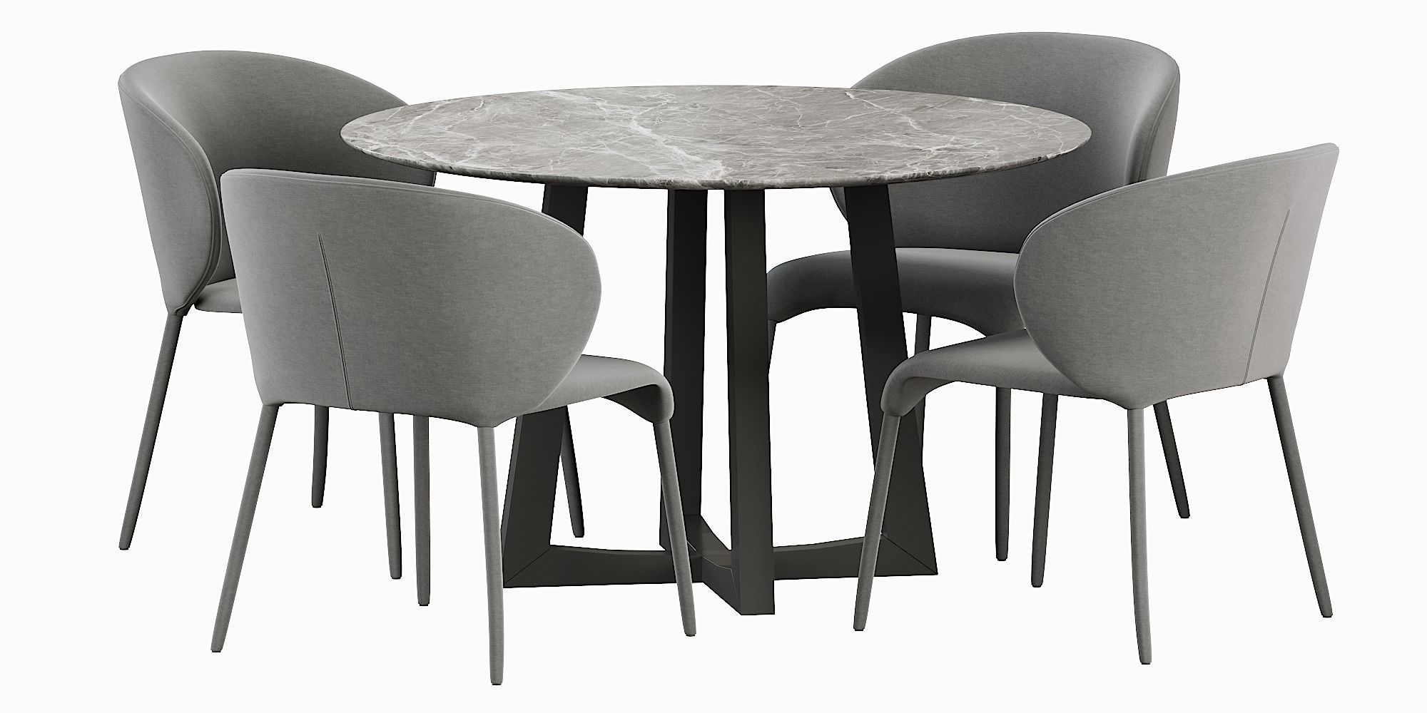 Coco Republic Remy dining table 3D model_5