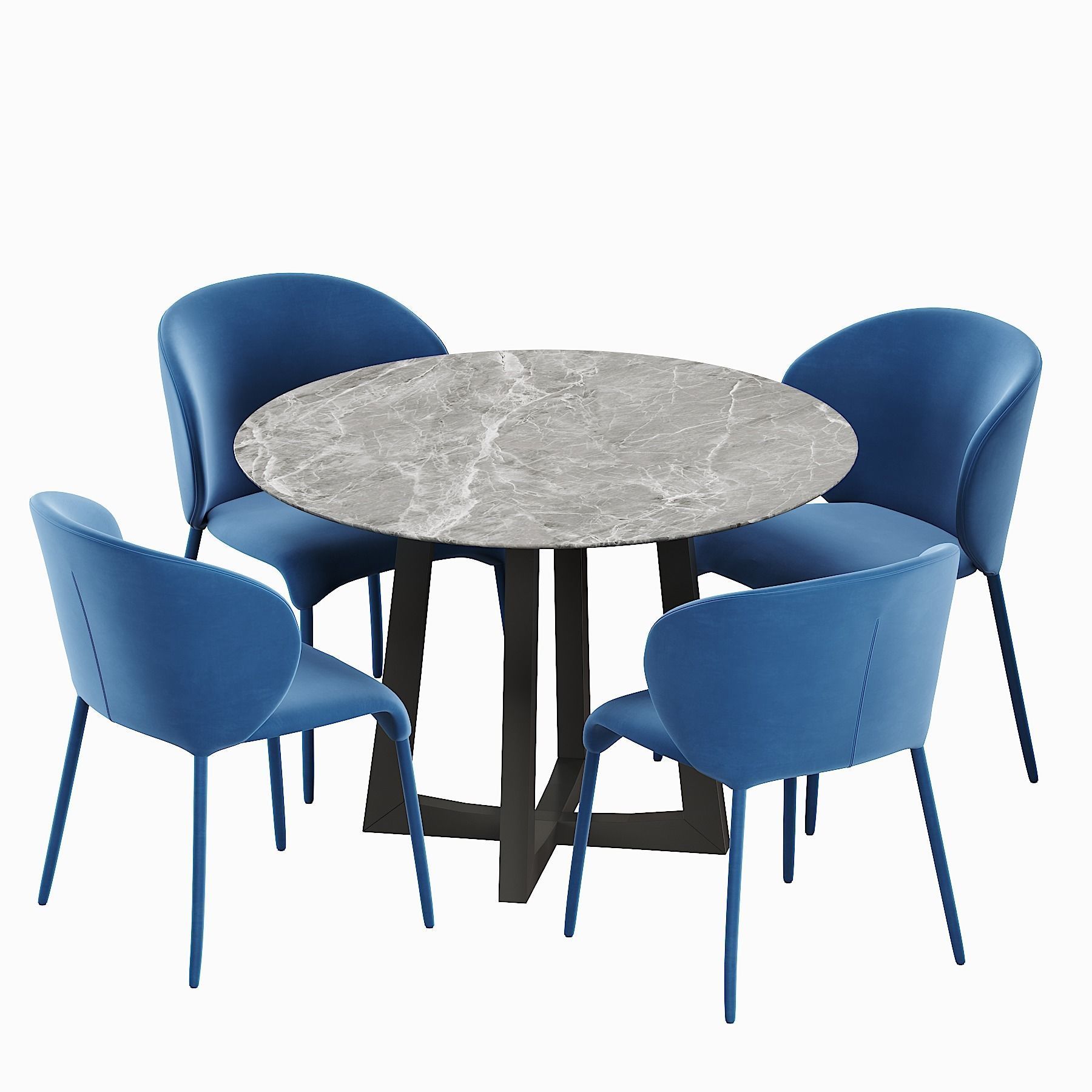 Coco Republic Remy dining table 3D model_8