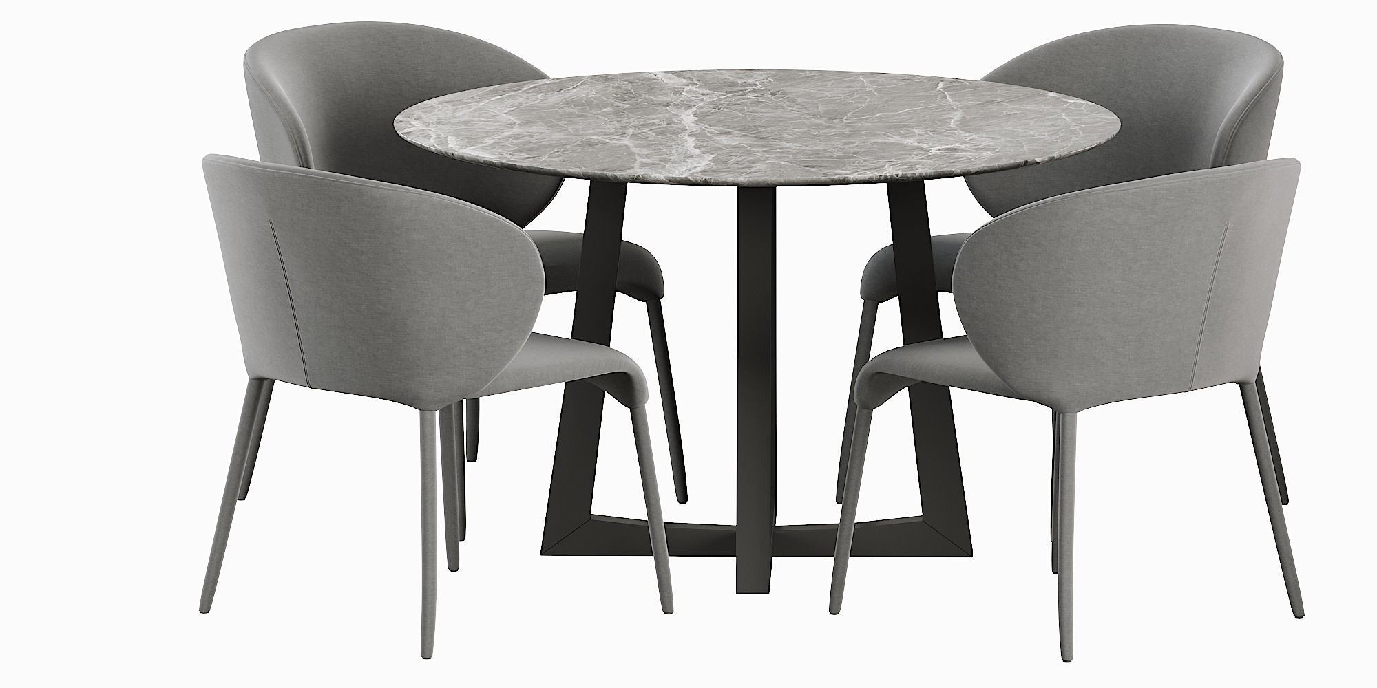 Coco Republic Remy dining table 3D model_7