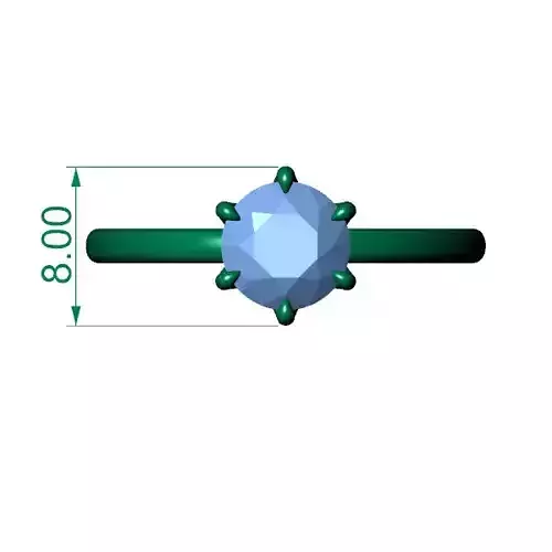 6-Prong Solitaire Ring