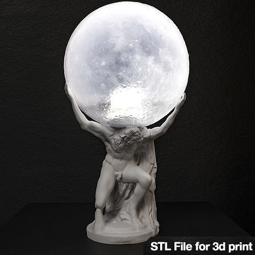 Farnese Atlas Lamp 3d printable 3D print model