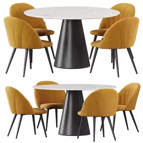 Deephouse Paris and Cone dining table