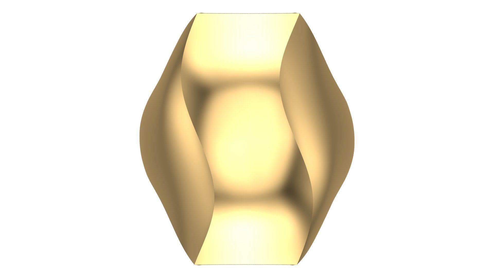 POLISHED FUSION RING-R14- 3D print model_19