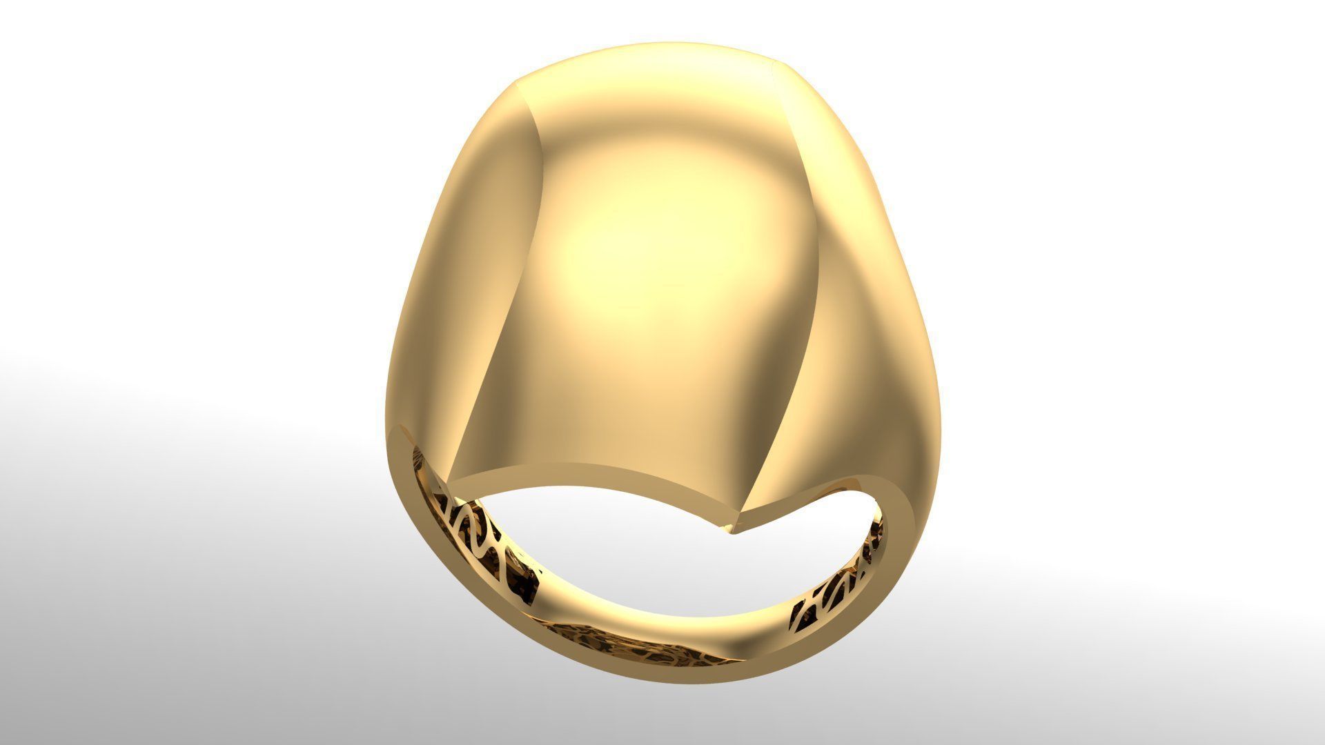 POLISHED FUSION RING-R14- 3D print model_15