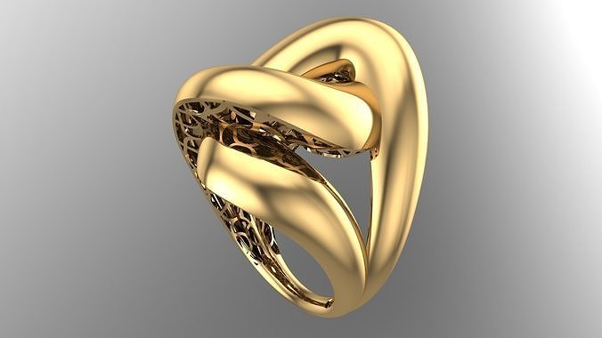 POLISHED FUSION RING-R16- 3D print model