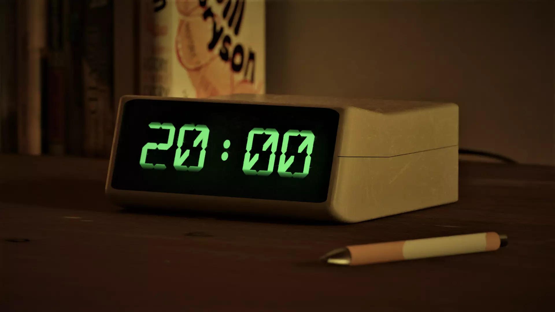 Braun DN40 Electronic Clock Free low-poly 3D model