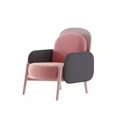 Armchair lounge chair 3D model