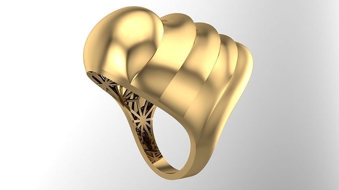 POLISHED FUSION RING-R20- 3D print model