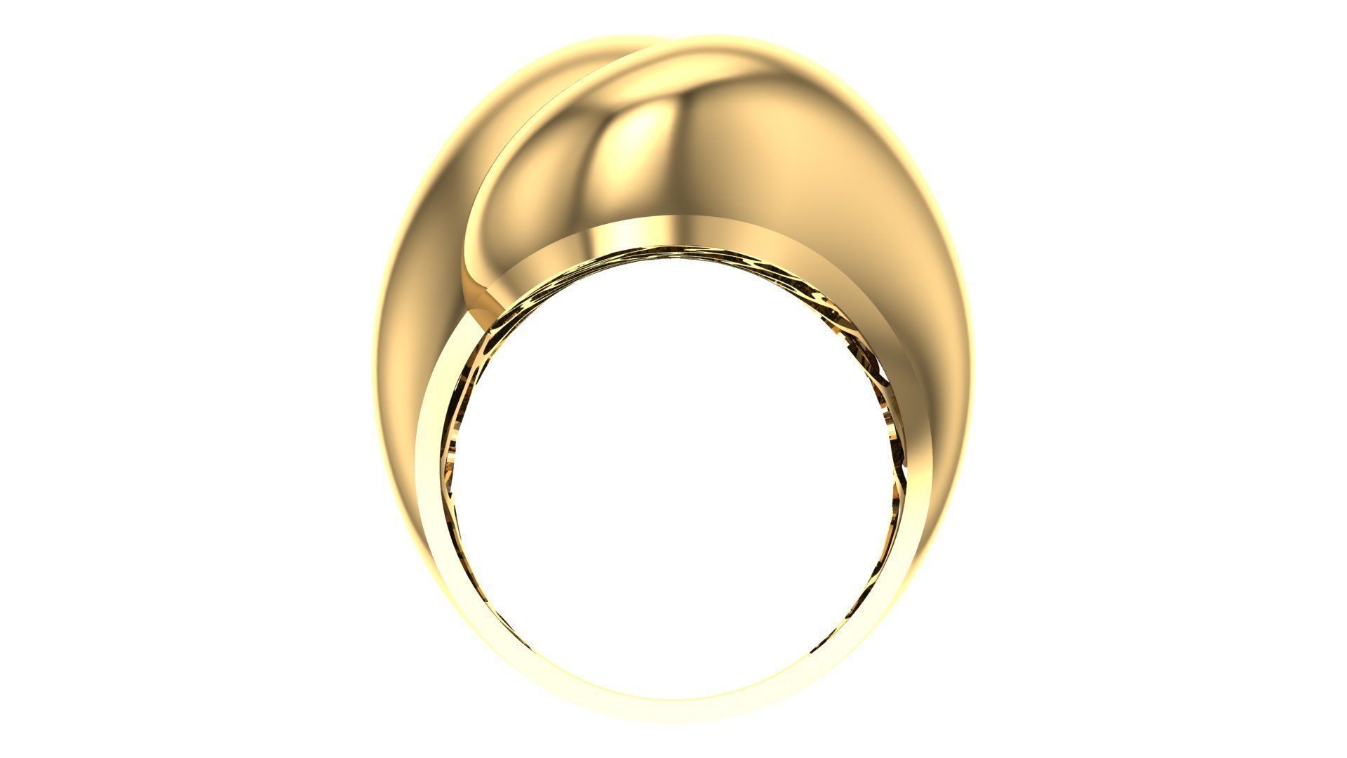 POLISHED FUSION RING-R21- 3D print model_5
