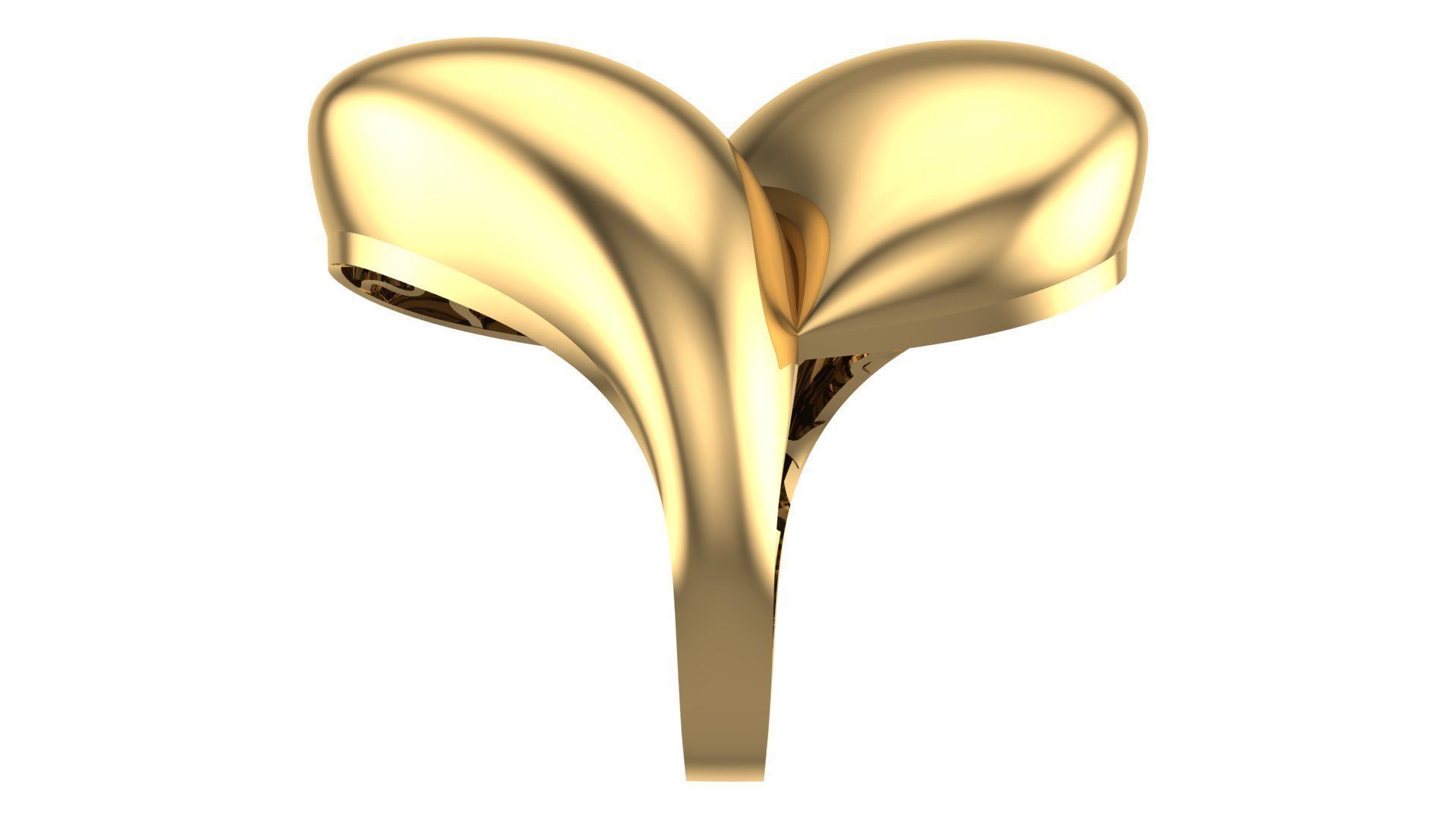 POLISHED FUSION RING-R21- 3D print model_19