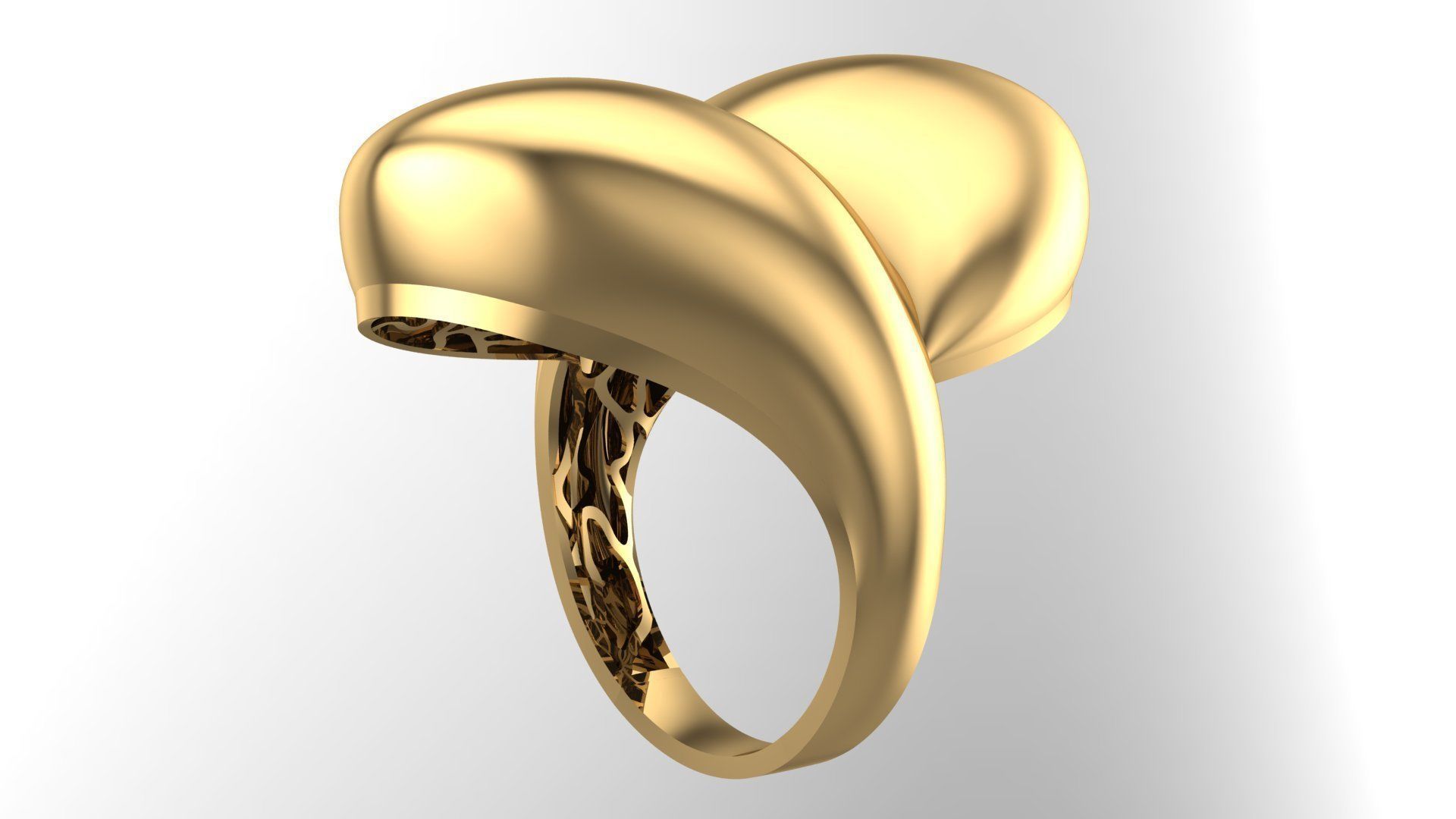POLISHED FUSION RING-R21- 3D print model_9