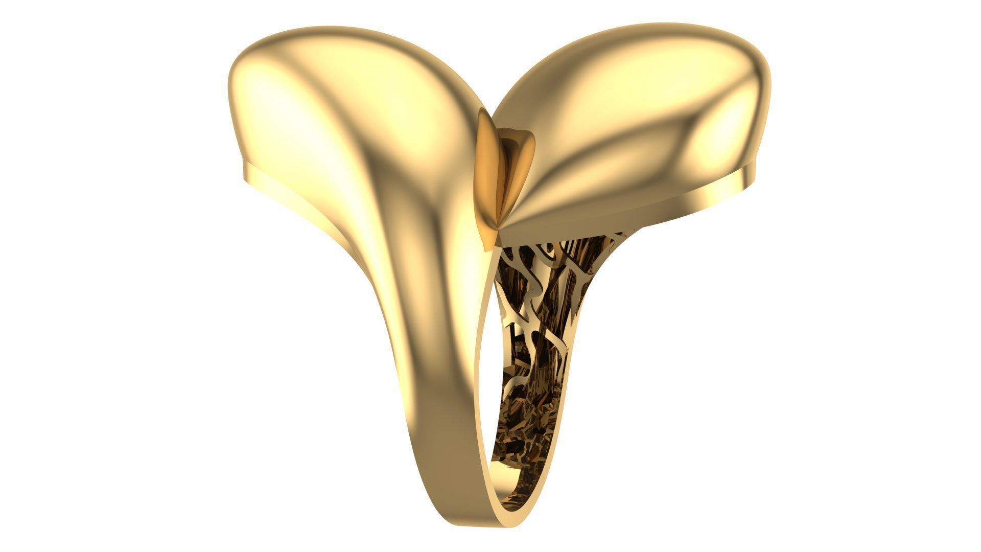 POLISHED FUSION RING-R21- 3D print model_13