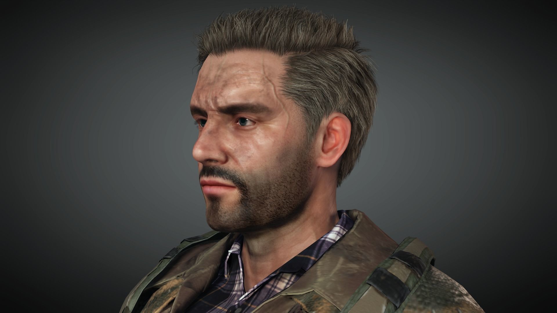 AAA Apocalypse Male Character 02 Low-poly 3D model_20