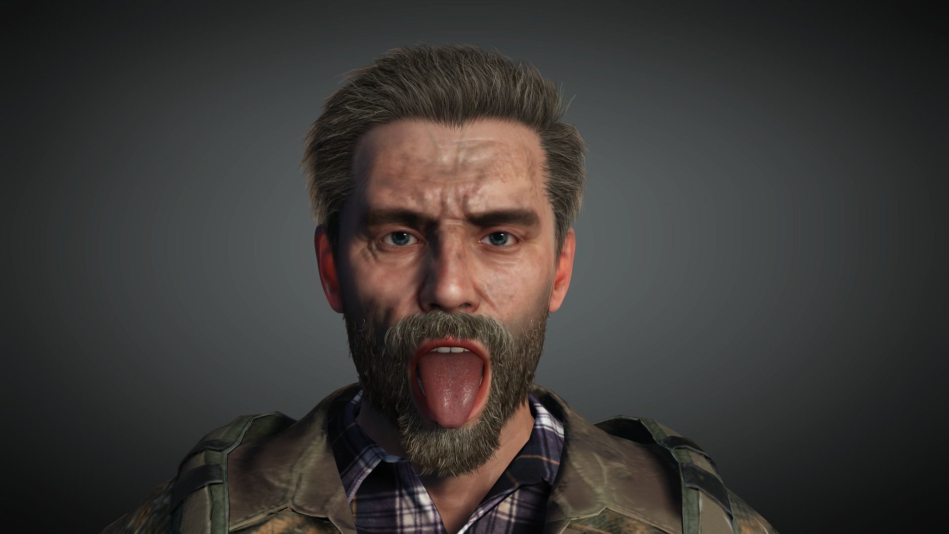 AAA Apocalypse Male Character 02 Low-poly 3D model_16