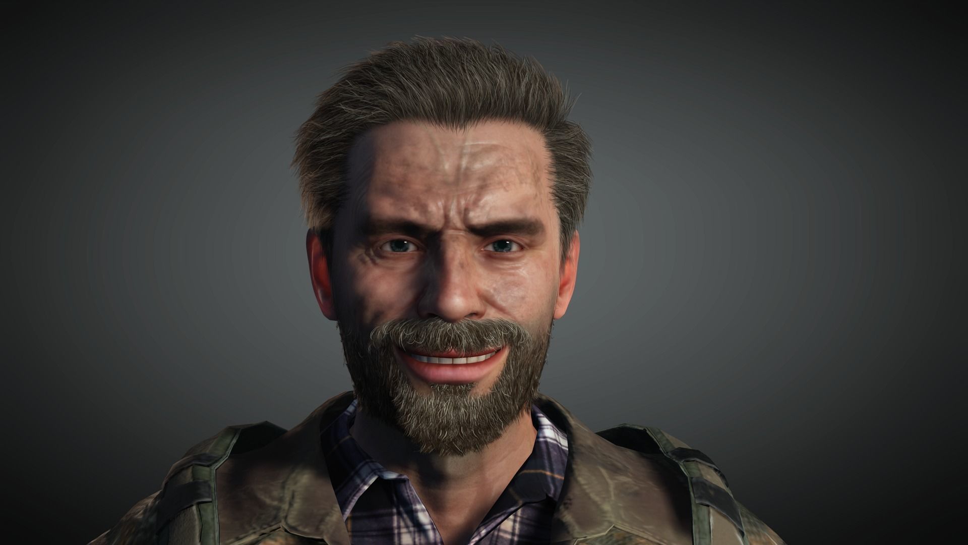 AAA Apocalypse Male Character 02 Low-poly 3D model_14