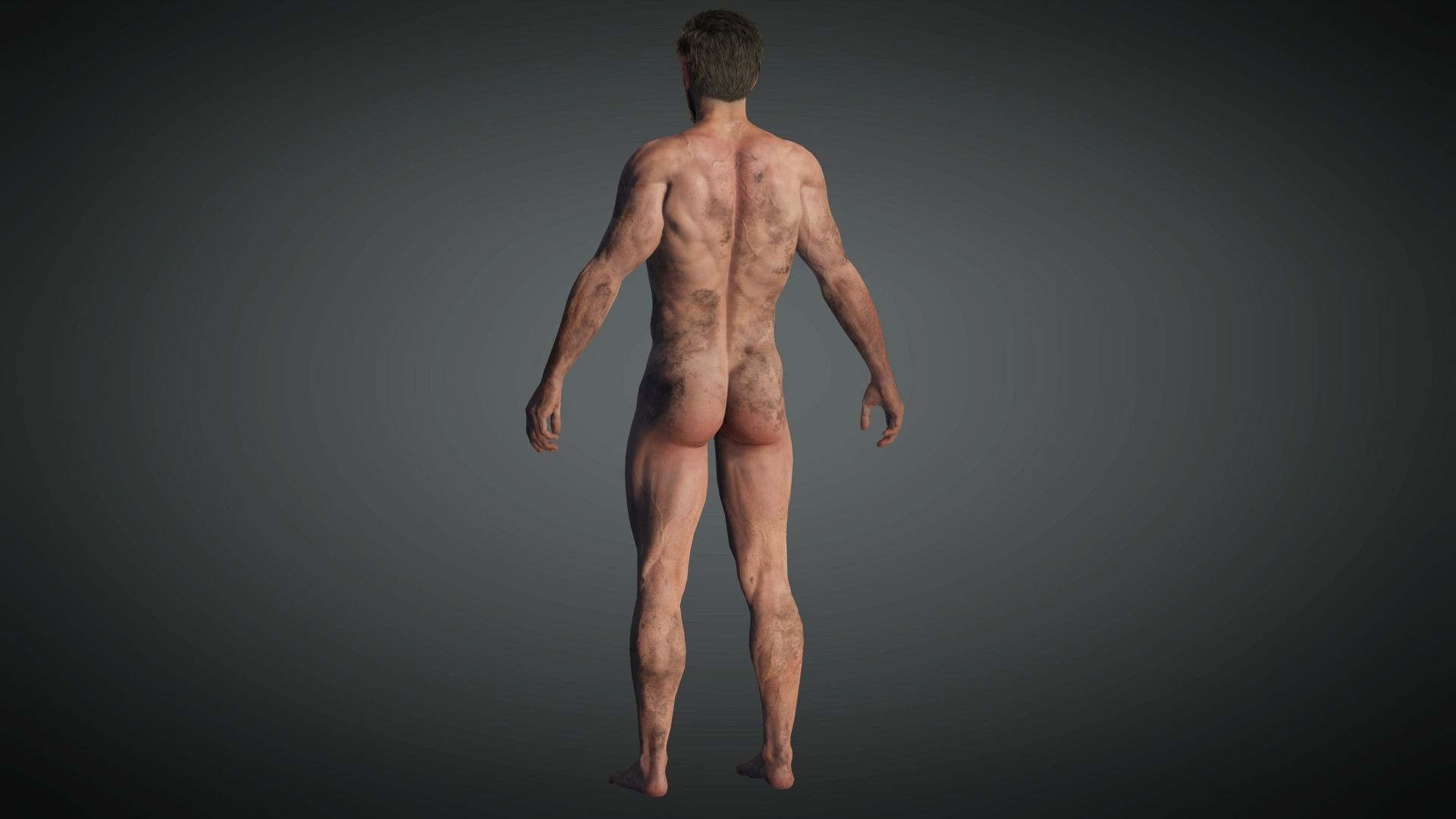 AAA Apocalypse Male Character 02 Low-poly 3D model_13