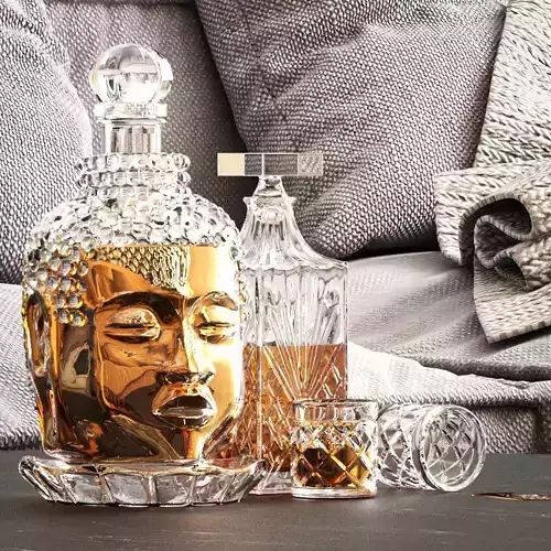 Whisky bottle 3D model