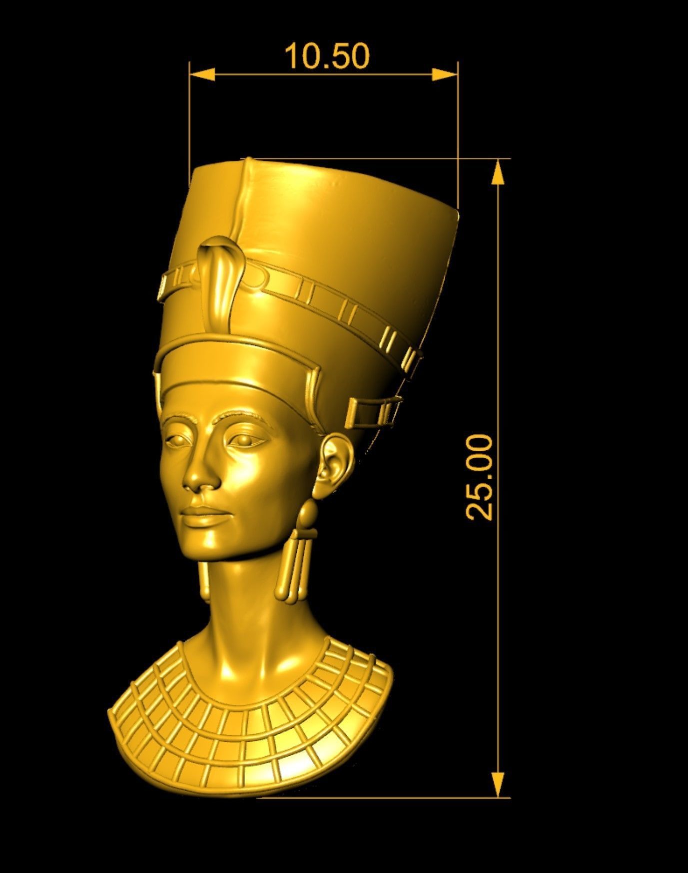 Egyptian Face  Model 3D print model_1