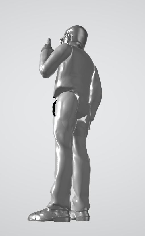 Figurine Jean Luc Melenchon decoration de noel action figure 3D print model_3