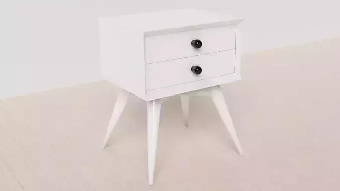Grady 2 - Drawer Solid Wood Nightstand 