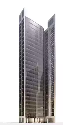 Dual Long And Thin Skyscraper
