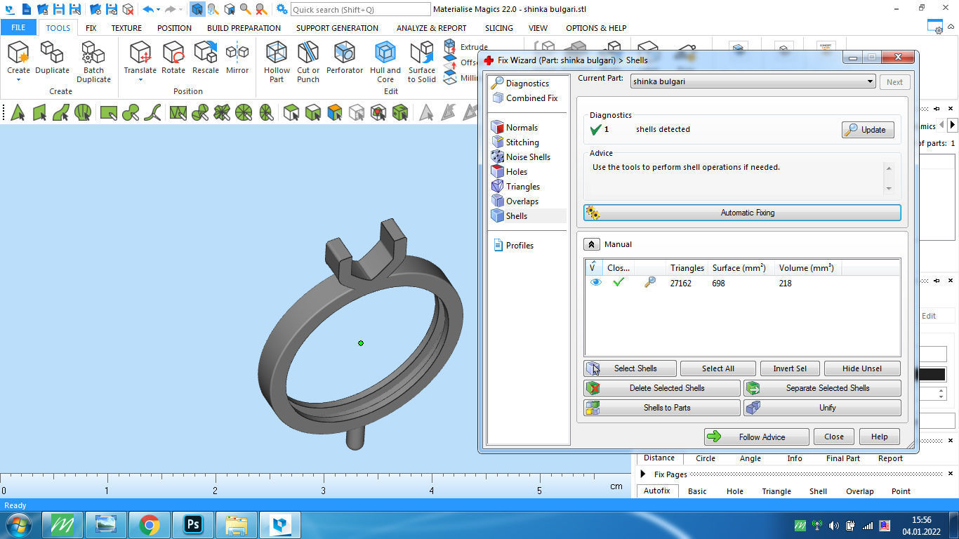Bulgari ring 3D print model_8