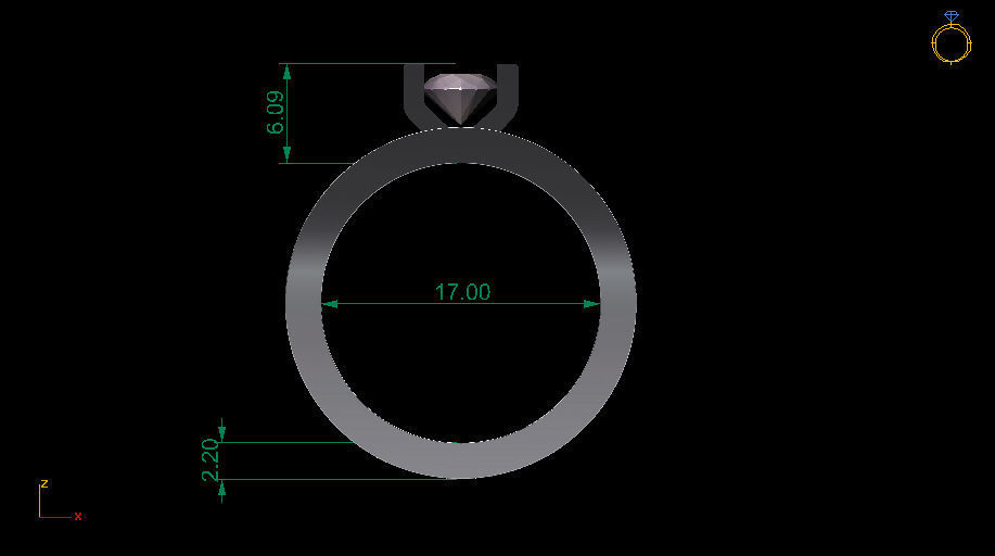 Bulgari ring 3D print model_13