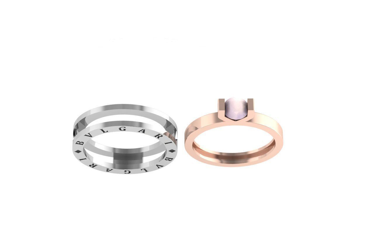 Bulgari ring 3D print model_12