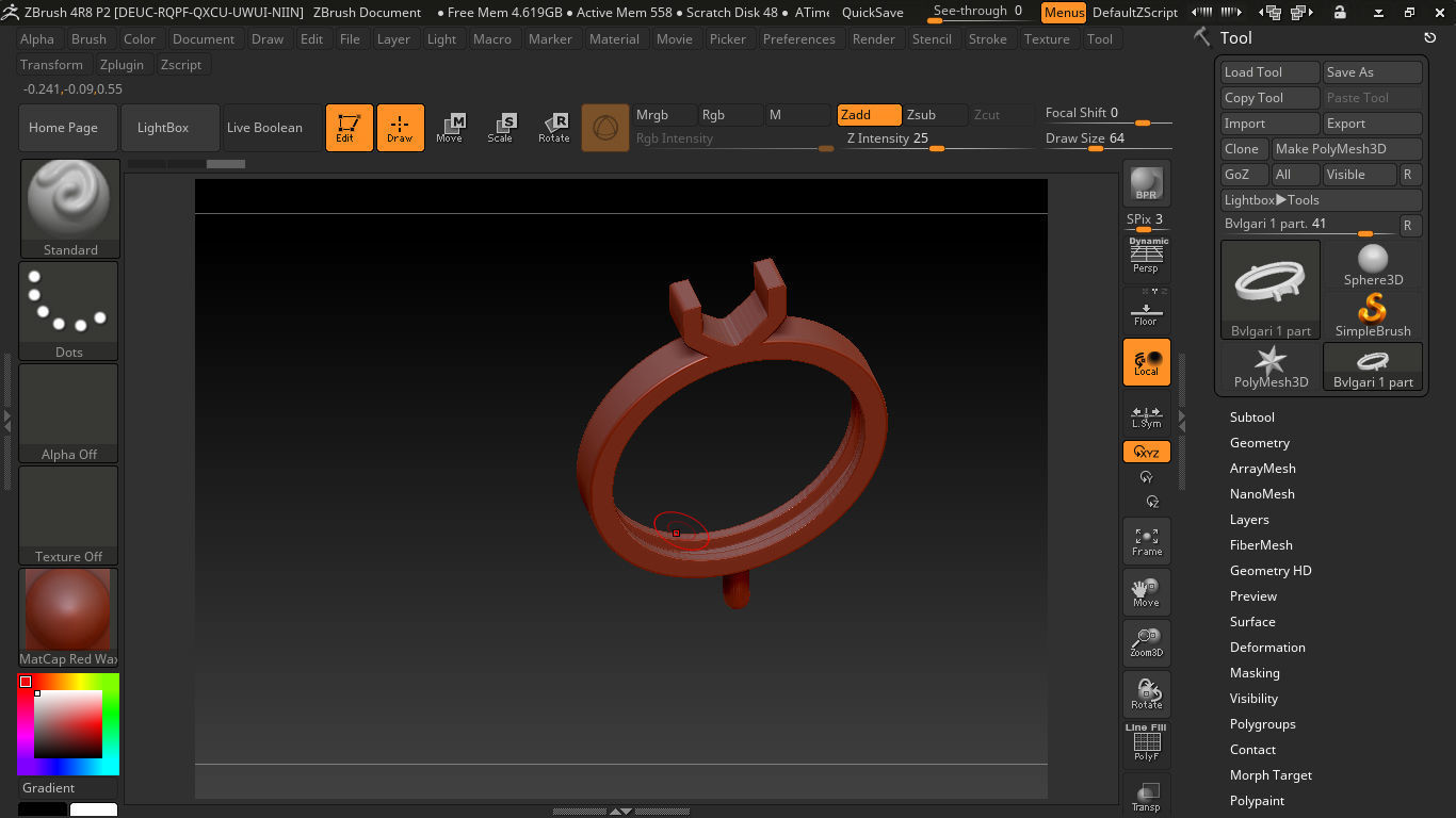 Bulgari ring 3D print model_9