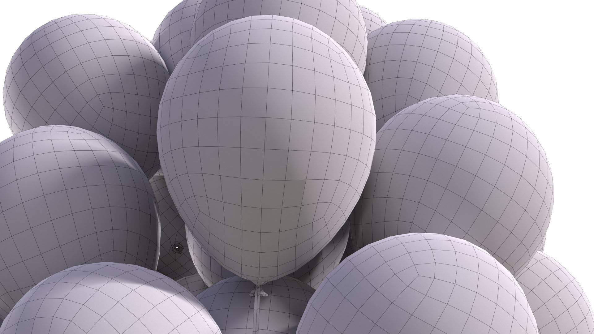 Baloons colorful balloons 3D model_8