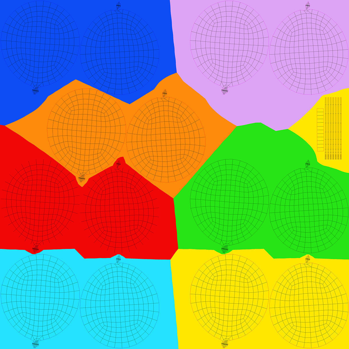 Baloons colorful balloons 3D model_12