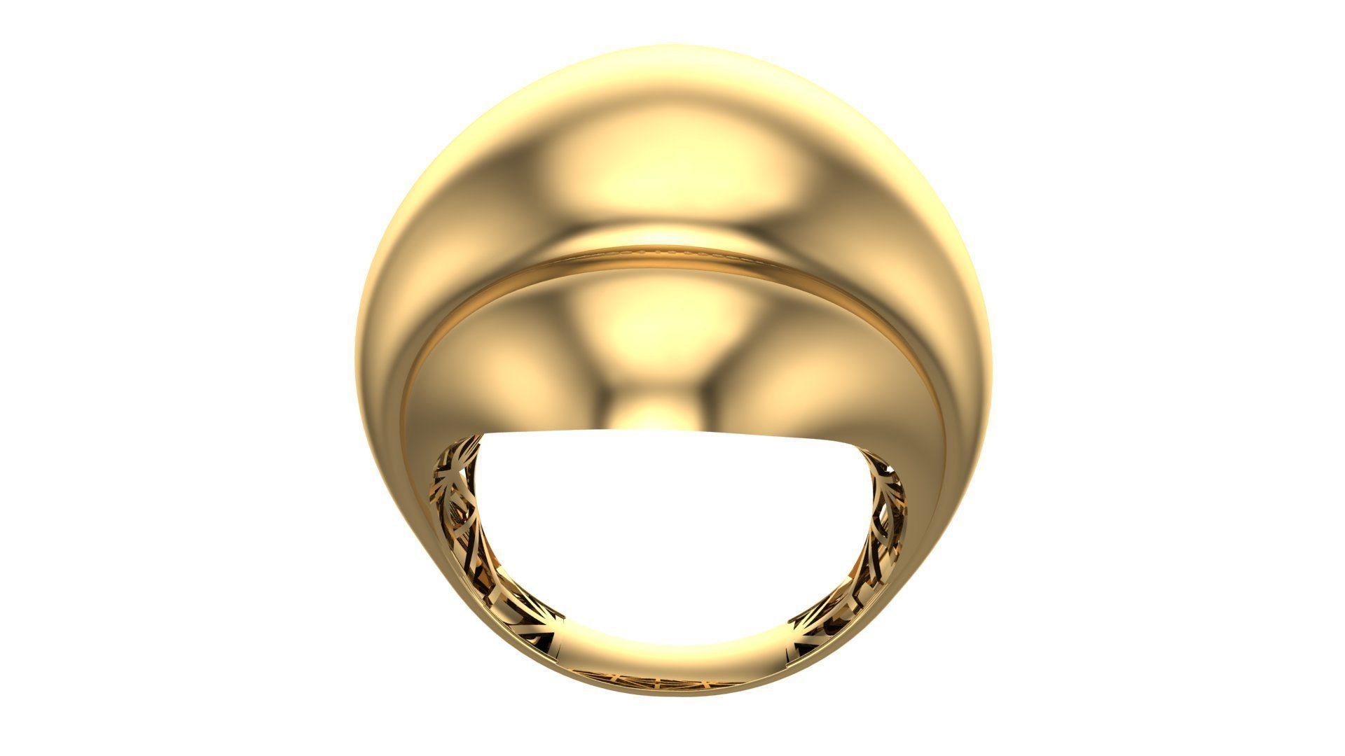 POLISHED FUSION RING-R24- 3D print model_19