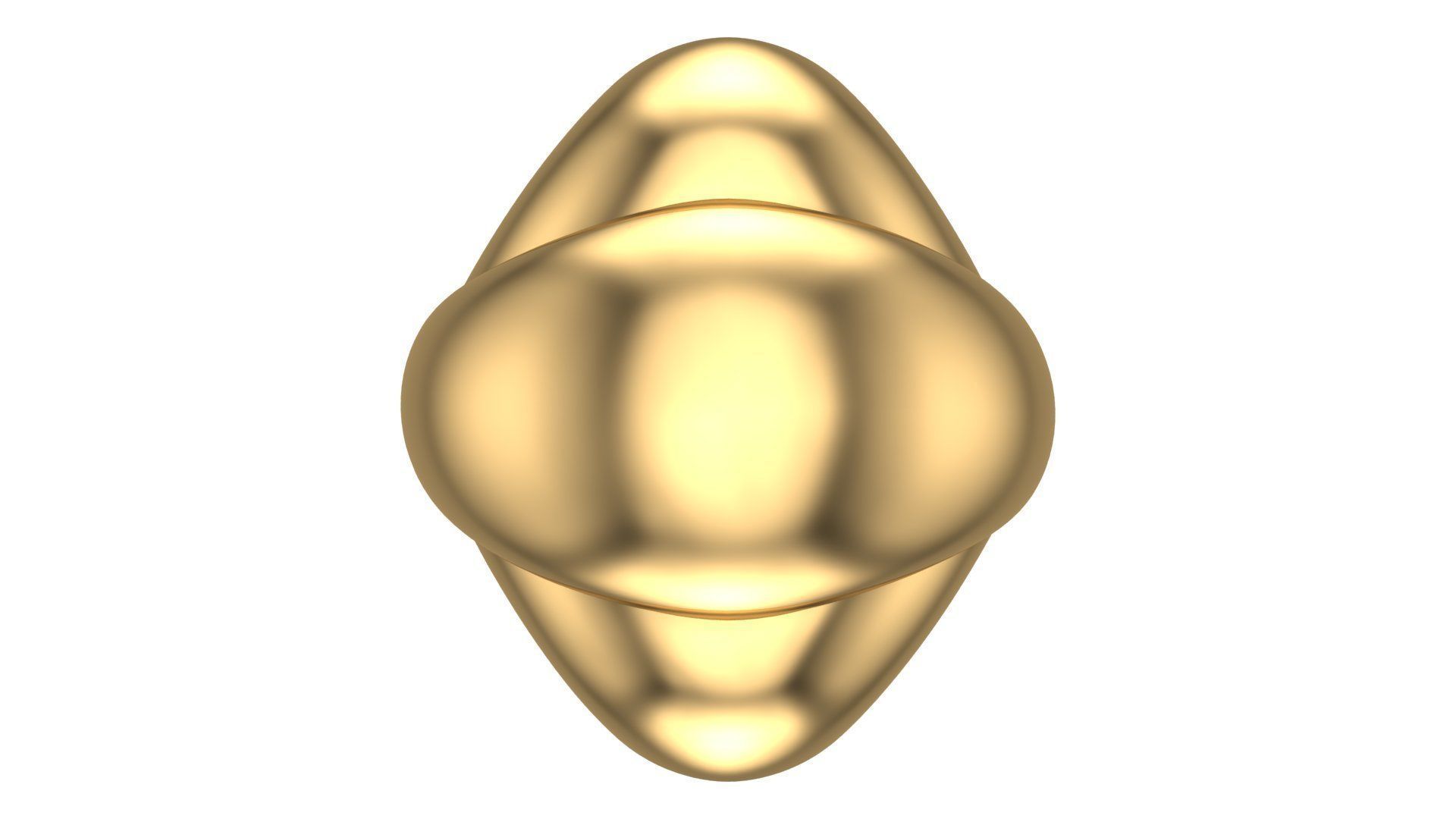 POLISHED FUSION RING-R24- 3D print model_21