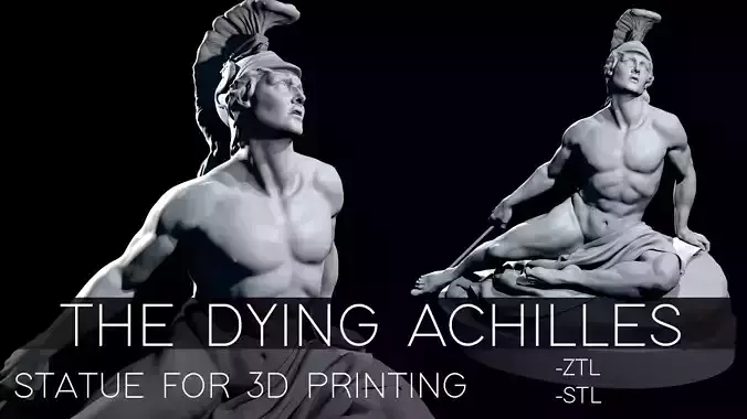 The Dying Achilles- model for 3D printing 3D print model