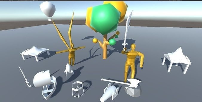 low poly pack for make games Low-poly 3D model