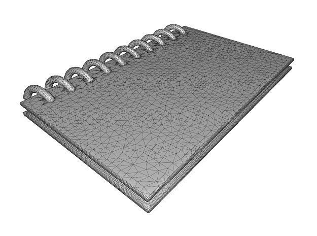 Spectacular Office Diary Low-poly 3D model_3